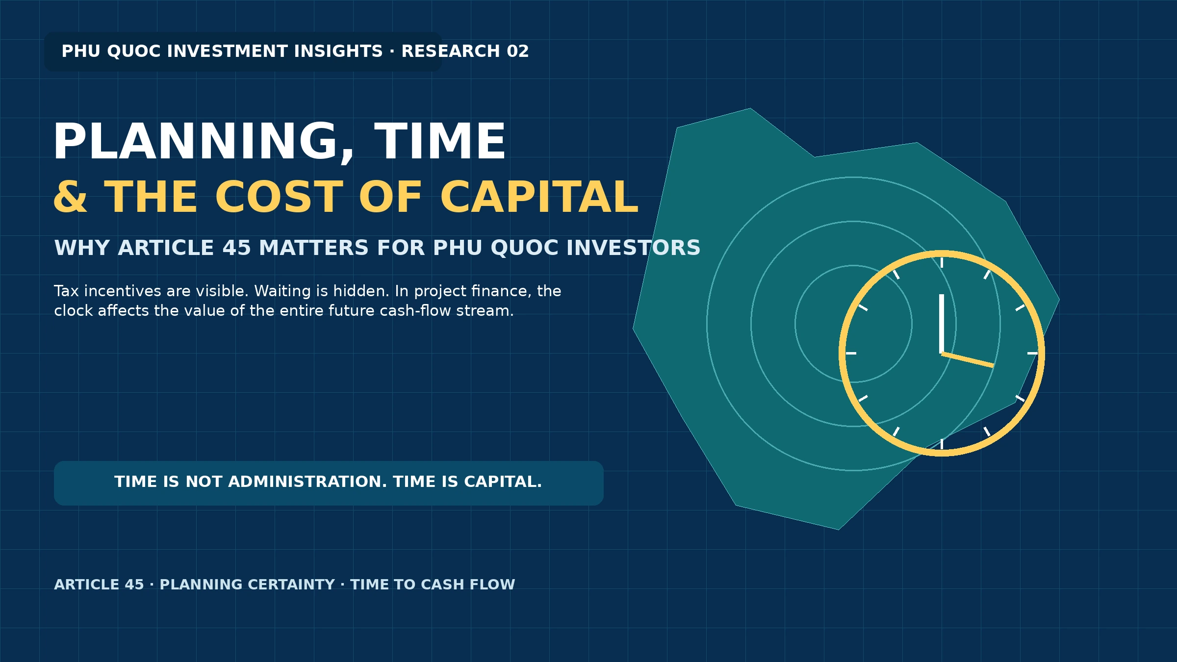 Planning time and the cost of capital in Phu Quoc