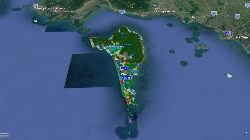 Quy hoạch 486 TP Phú Quốc trên Maps