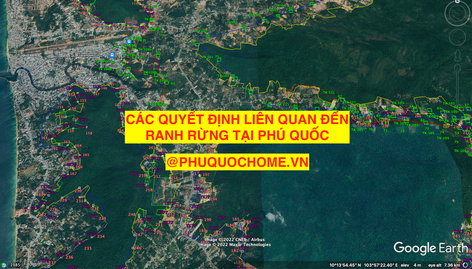 Quyết định liên quan đến Ranh Rừng tại Phú Quốc