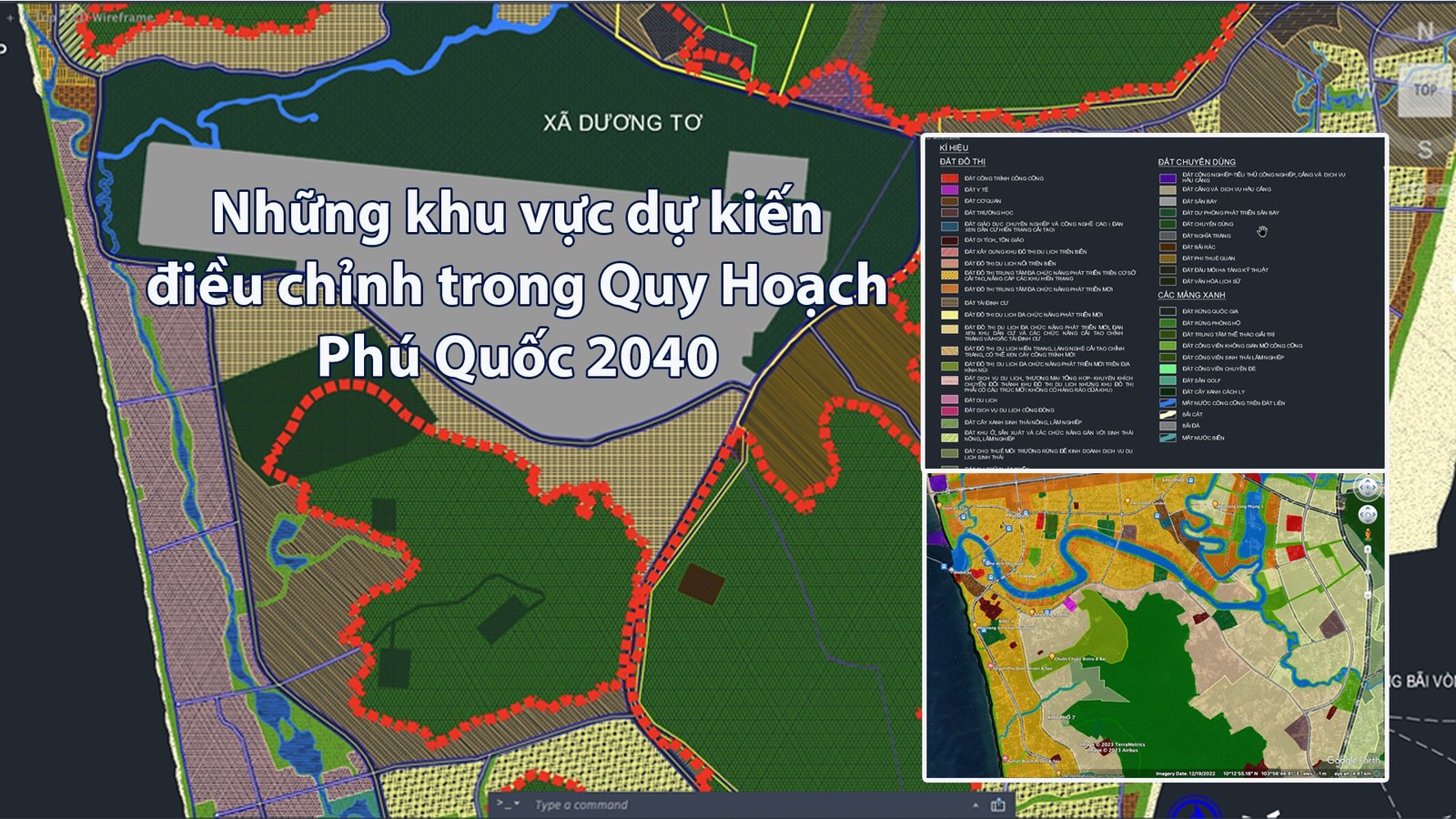 Những khu vực dự kiến điều chỉnh trong Quy Hoạch Phú Quốc 2040