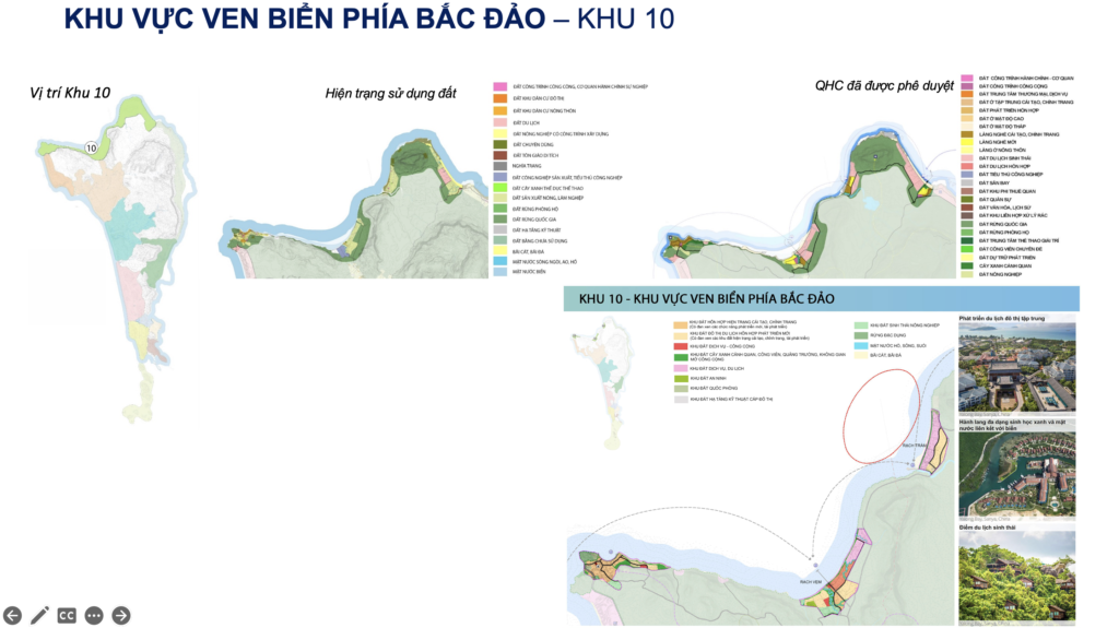 Quy hoạch Ven biển phía Bắc Đảo (Rạch tràm, rạch vẹm, Chuồng vích, Bãi gành dầu) Phú Quốc điều chỉnh theo bản Quy hoạch Phú Quốc đến năm 2040