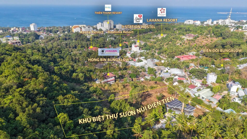 vị trí khu biệt thự núi điện tiên