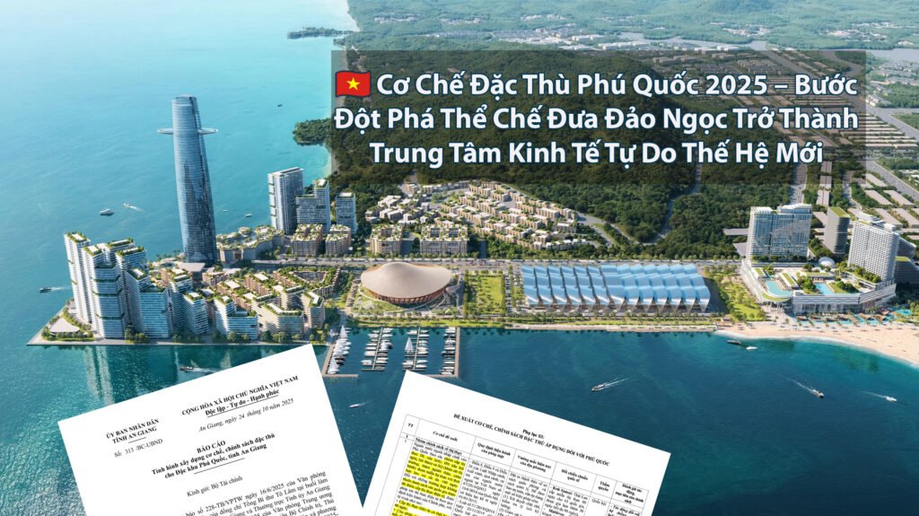 🇻🇳 Cơ Chế Đặc Thù Phú Quốc 2025 – Bước Đột Phá Thể Chế Đưa Đảo Ngọc Trở Thành Trung Tâm Kinh Tế Tự Do Thế Hệ Mới