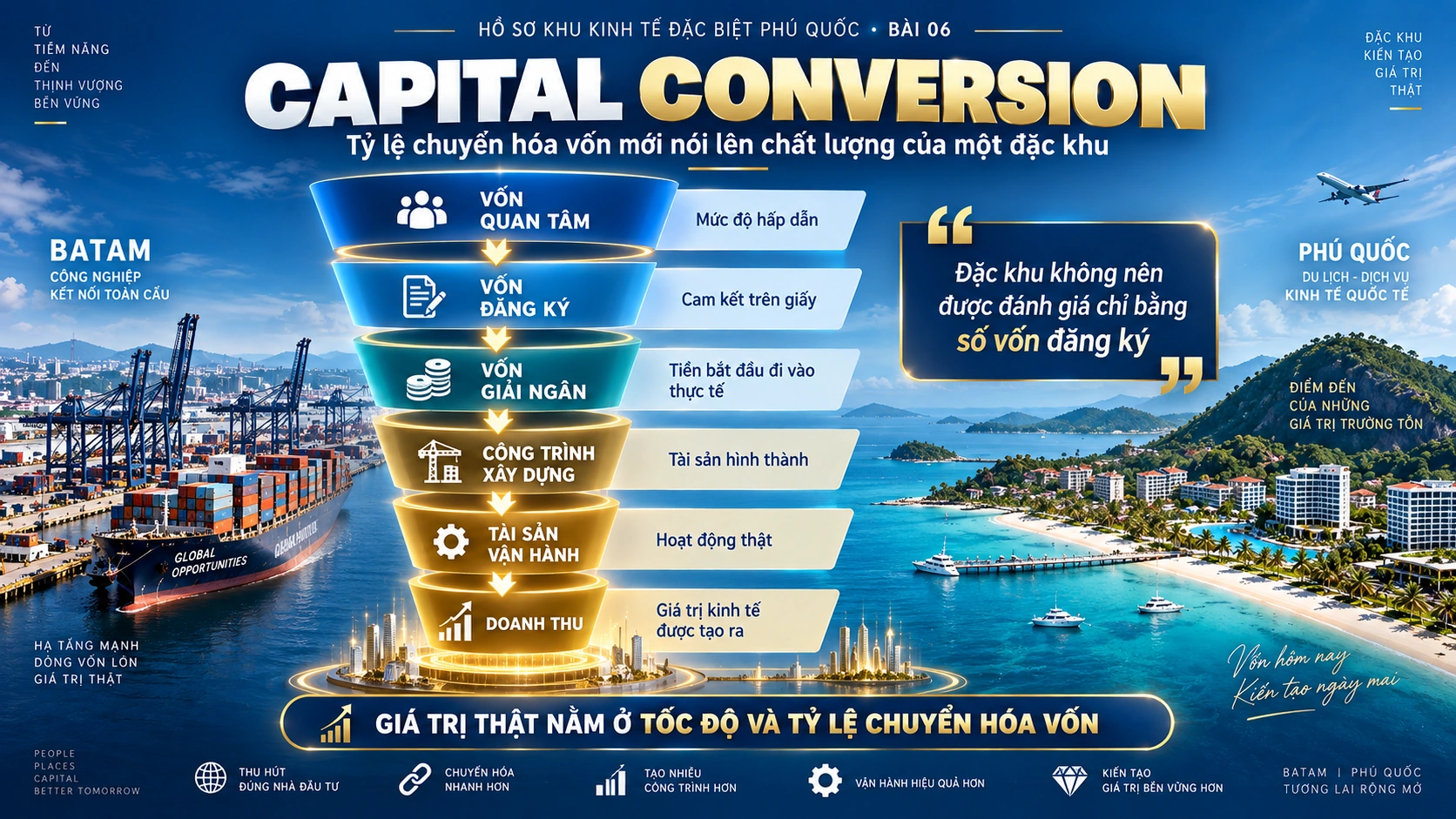 Capital Conversion tỷ lệ chuyển hóa vốn tại Khu kinh tế đặc biệt Phú Quốc