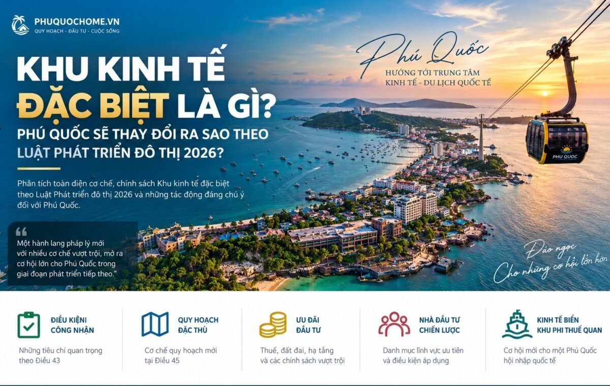 Khu kinh tế đặc biệt Phú Quốc theo Luật Phát triển đô thị 2026